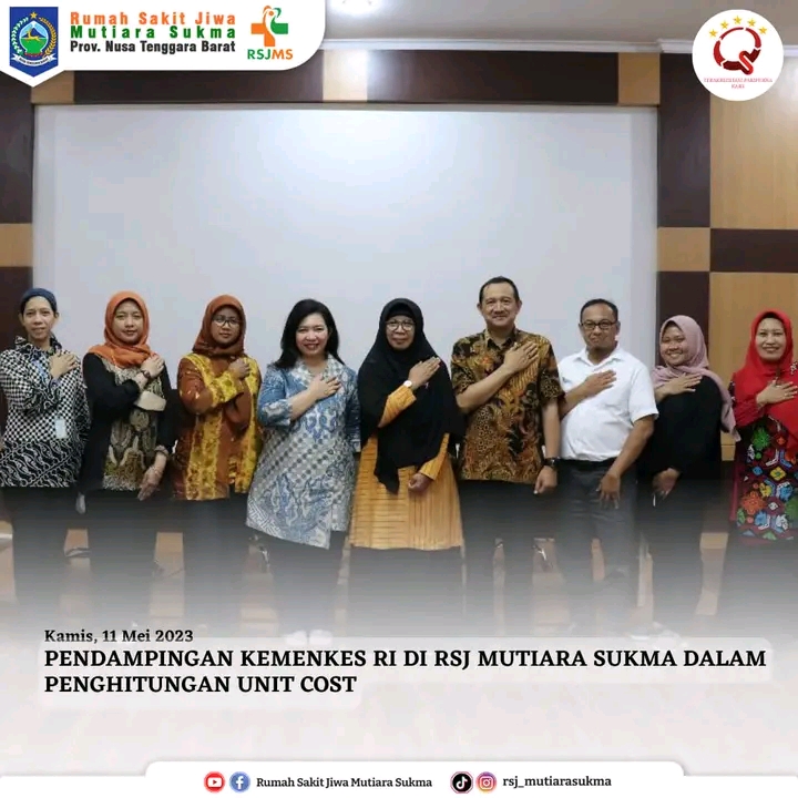 PENDAMPINGAN KEMENKES RI DI RSJ MUTIARA SUKMA DALAM PENGHITUNGAN UNIT COST